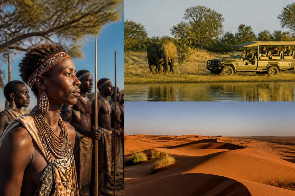 Botswana authentique : safari, désert et rencontres